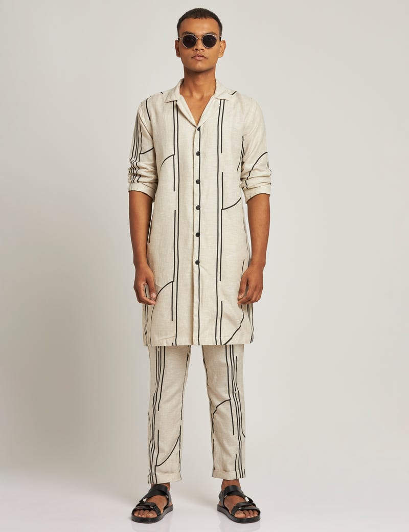 ATTUR KURTA TRACKS - IVORY