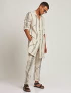 ATTUR KURTA TRACKS - IVORY view 5