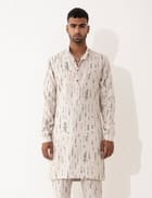 ZANDER BLOT KURTA - IVORY view 2