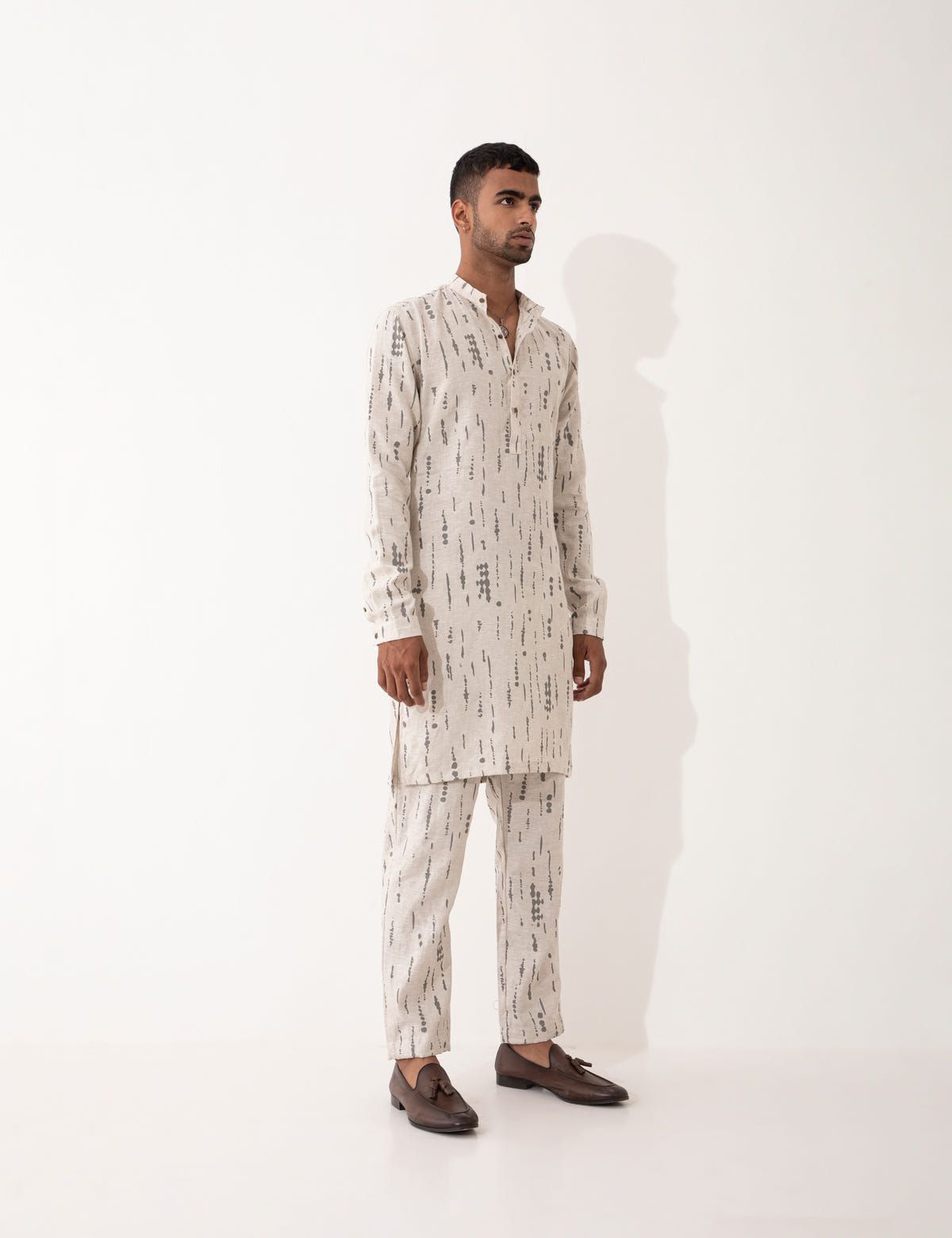 ZANDER BLOT KURTA - IVORY - image 3