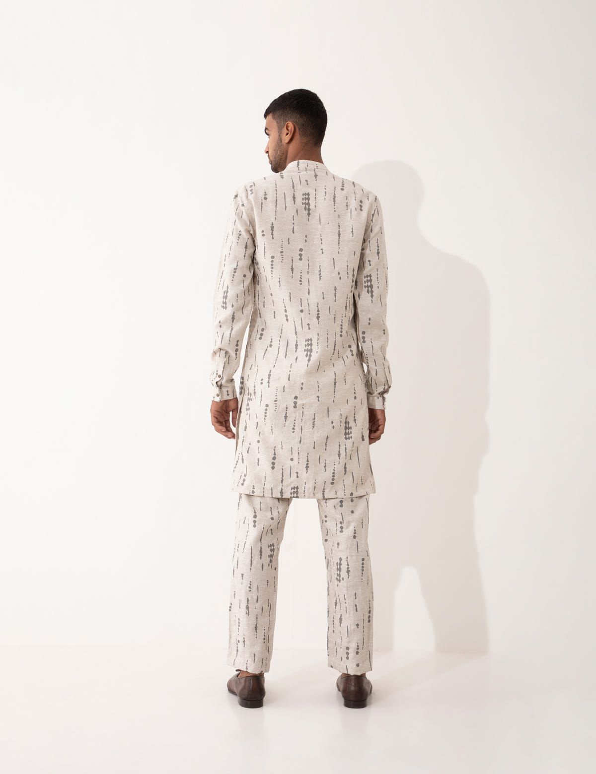 ZANDER BLOT KURTA - IVORY - image 5