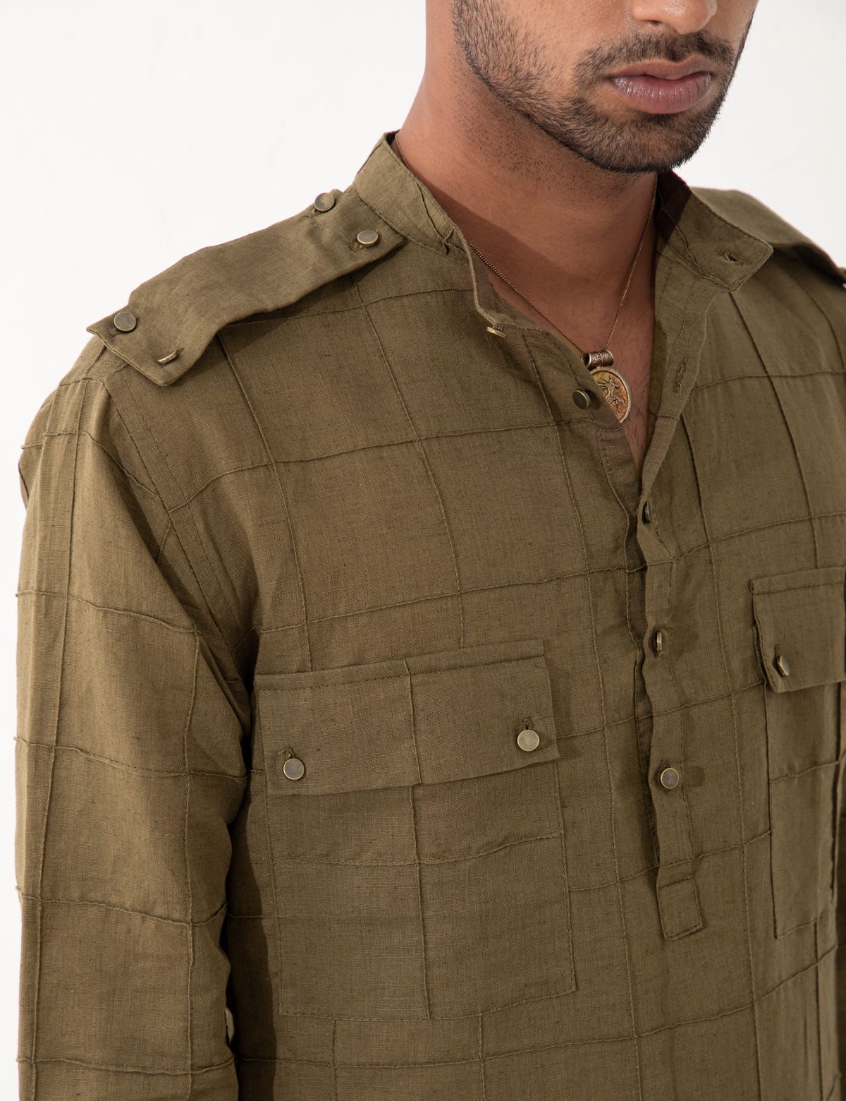 CARTER KURTA SET  - BROWN - image 1