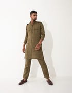 CARTER KURTA SET  - BROWN view 6