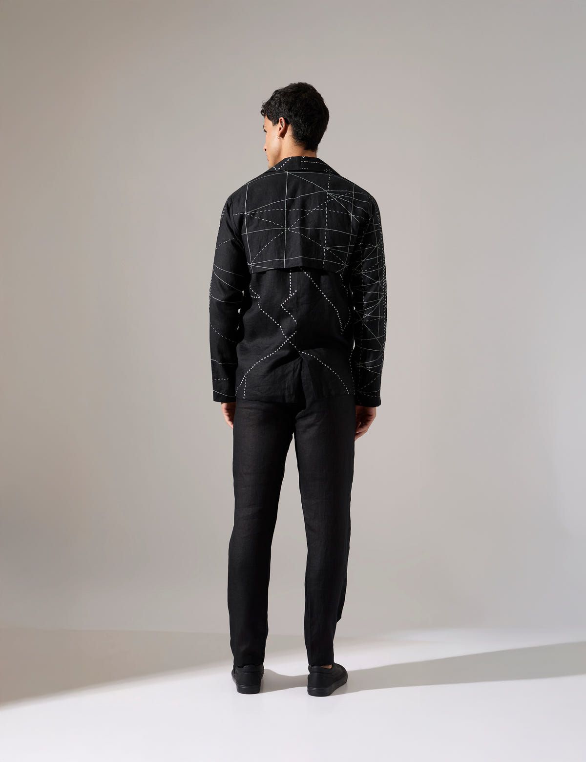 Tony Multi Panel Blazer Look - Black - image 4