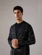 Tony Multi Panel Blazer Look - Black view 5