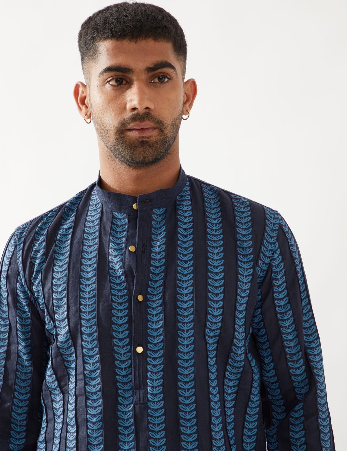 BLAKE CATKIN KURTA - NAVY - image 6