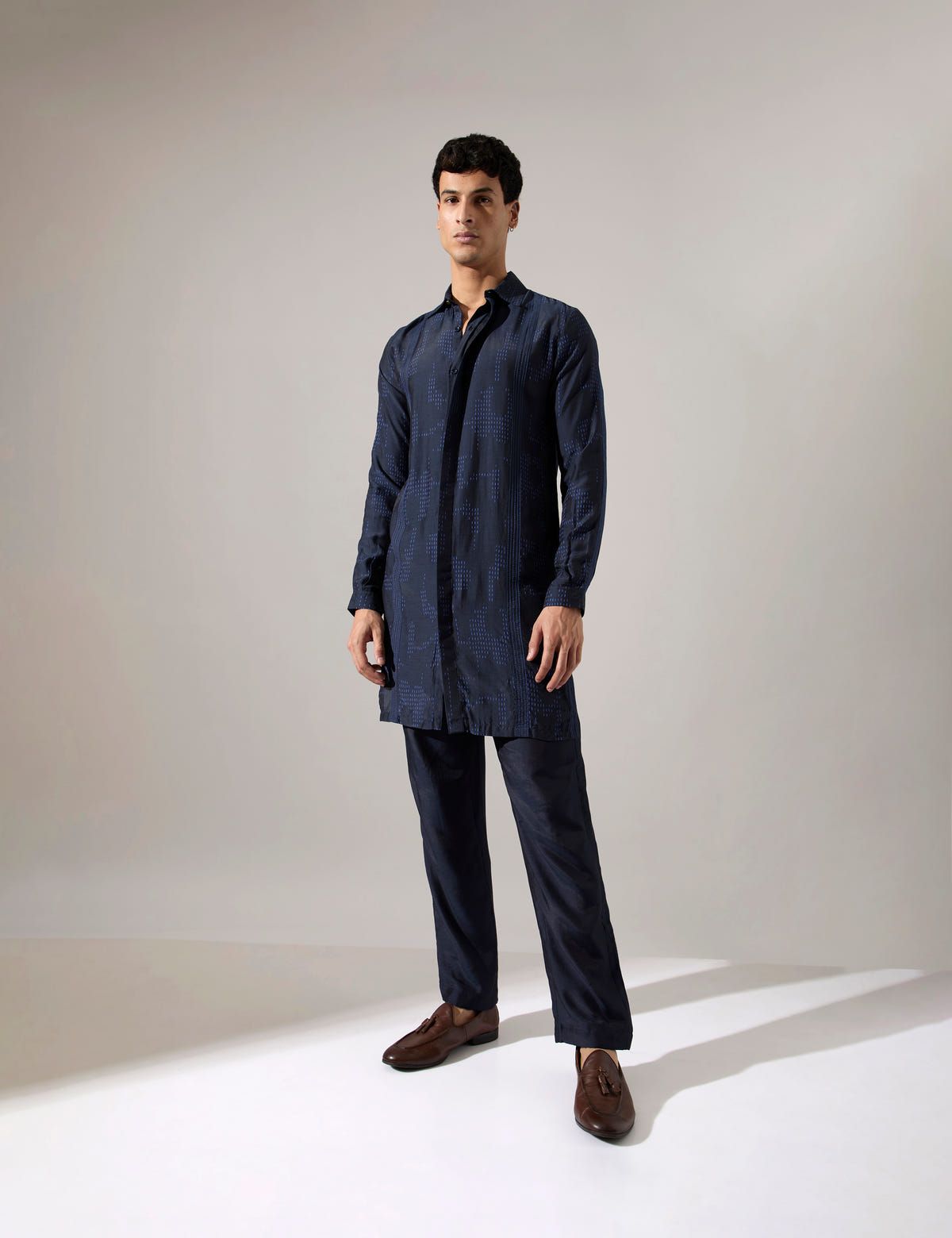 Bryce Dash Kurta Set - Navy - image 3