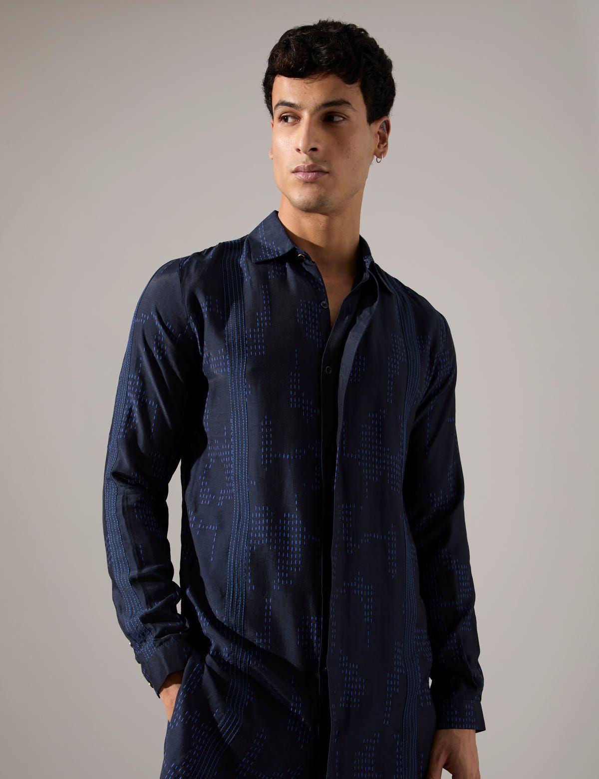 Bryce Dash Kurta Set - Navy - image 7