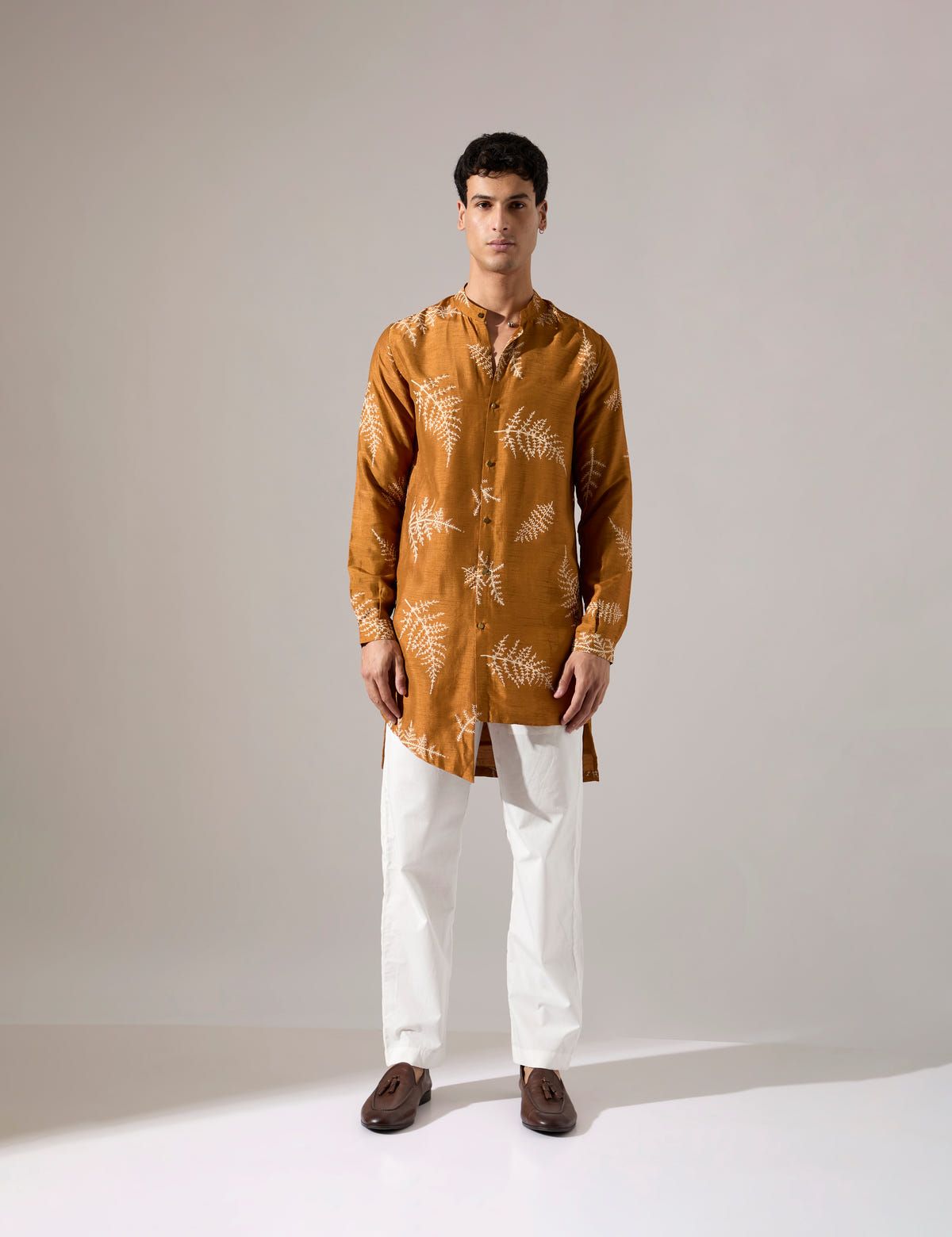 Sebastian Fern Kurta Set - Mustard - image 1