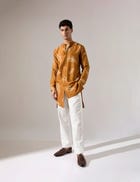 Sebastian Fern Kurta Set - Mustard view 2