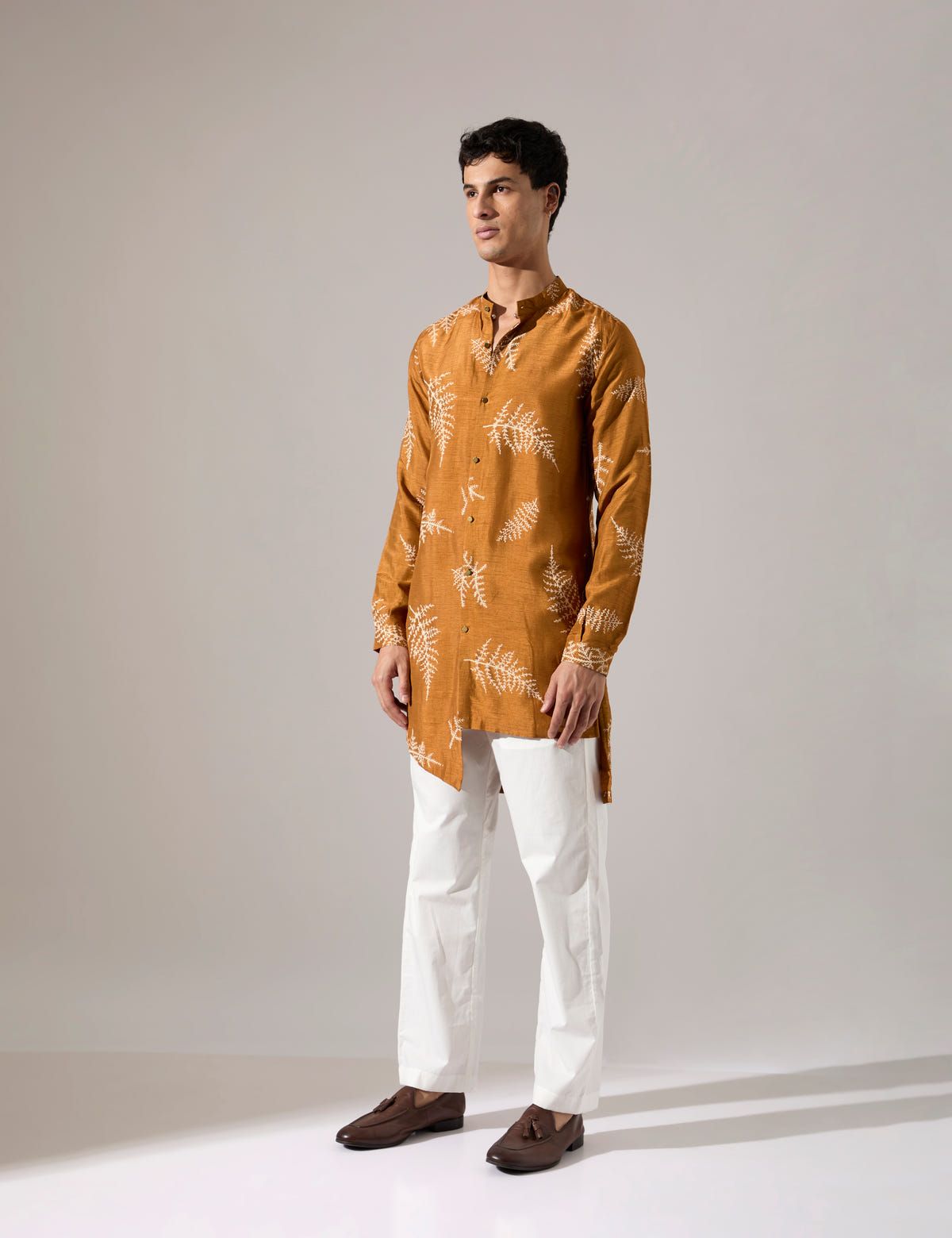 Sebastian Fern Kurta Set - Mustard - image 3