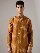 Sebastian Fern Kurta Set - Mustard view 5