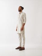 DECLAN BOTANICA KURTA SET - IVORY view 4