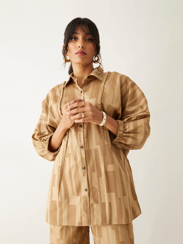 SON OF A NOBLE - SNOB — DANA SHIRT - SAND