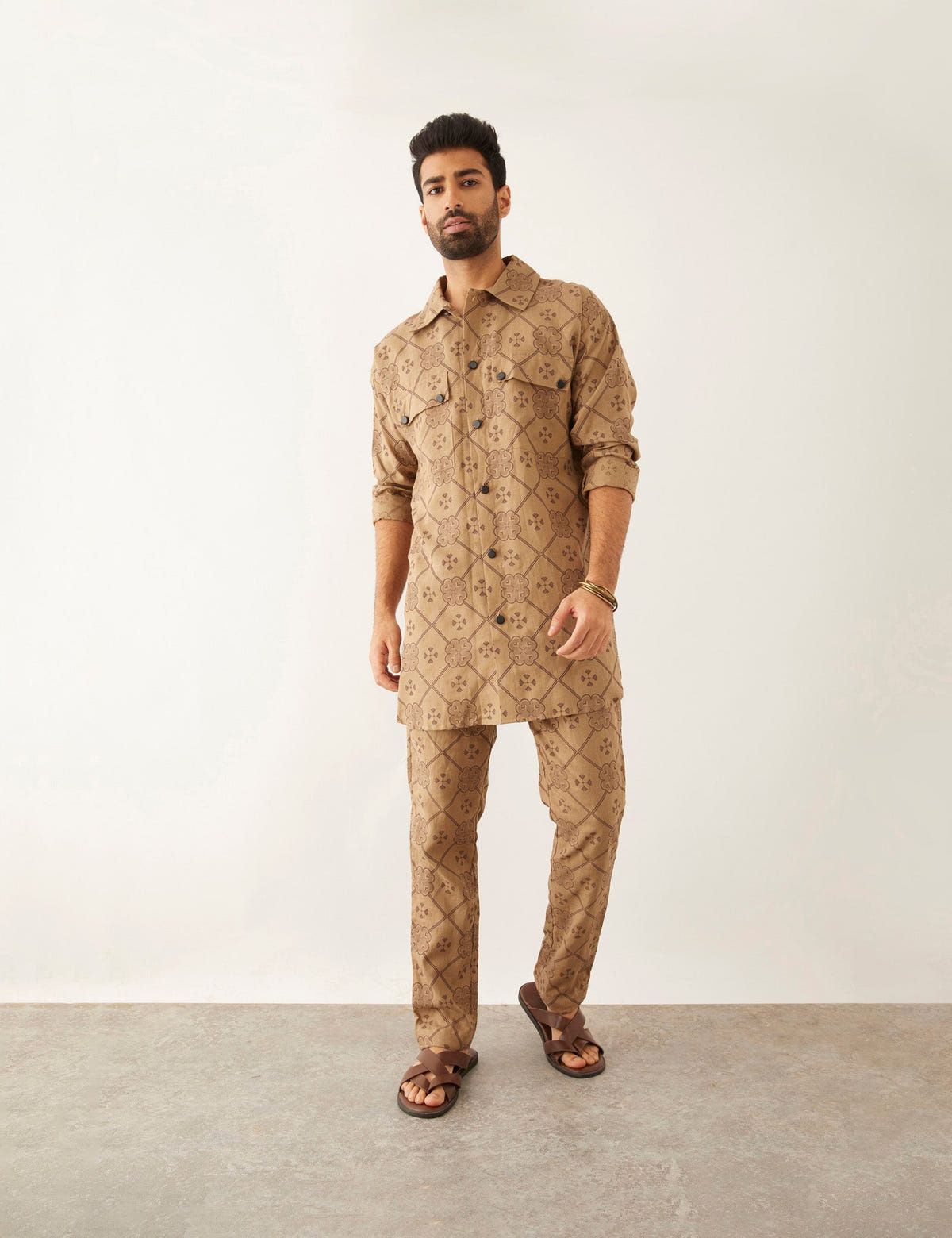 CAI CLOVER SHIRT SET - KHAKI - image 5