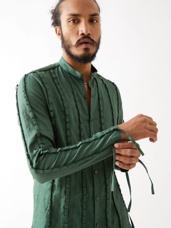 SON OF A NOBLE - SNOB — STAFAN KURTA - GREEN