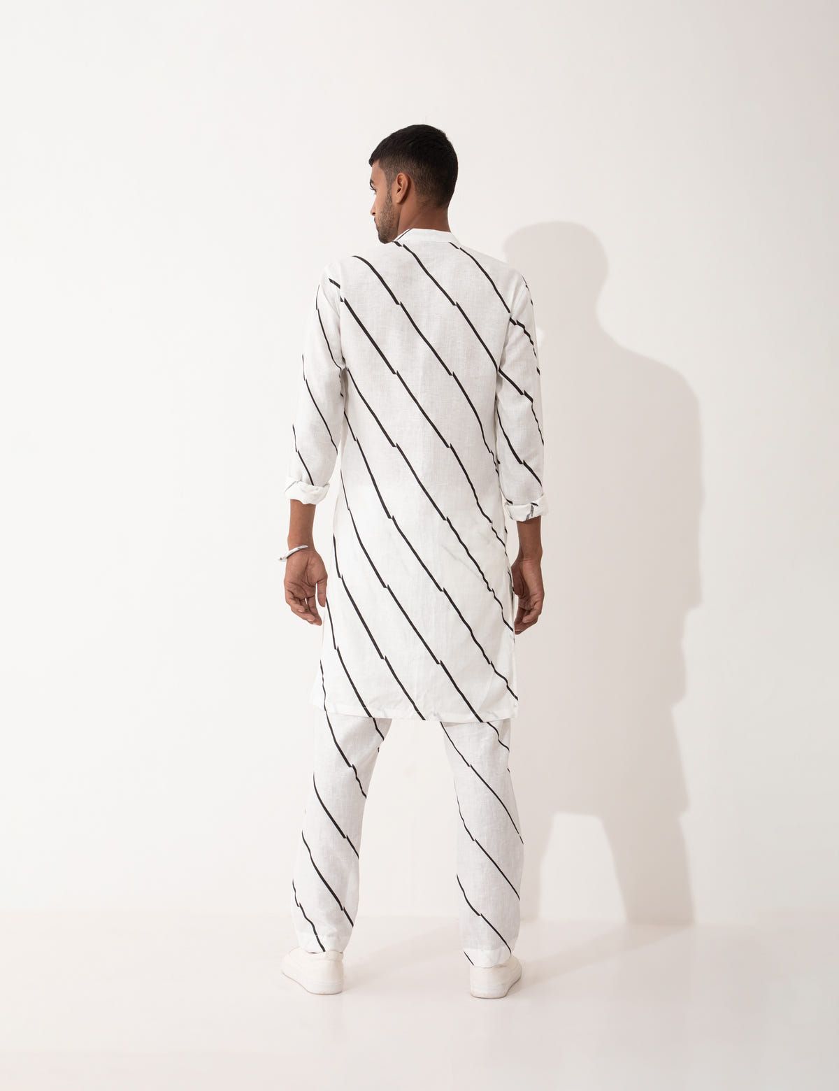 ZANDER BIAS KURTA - WHITE - image 5