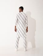 ZANDER BIAS KURTA - WHITE view 5