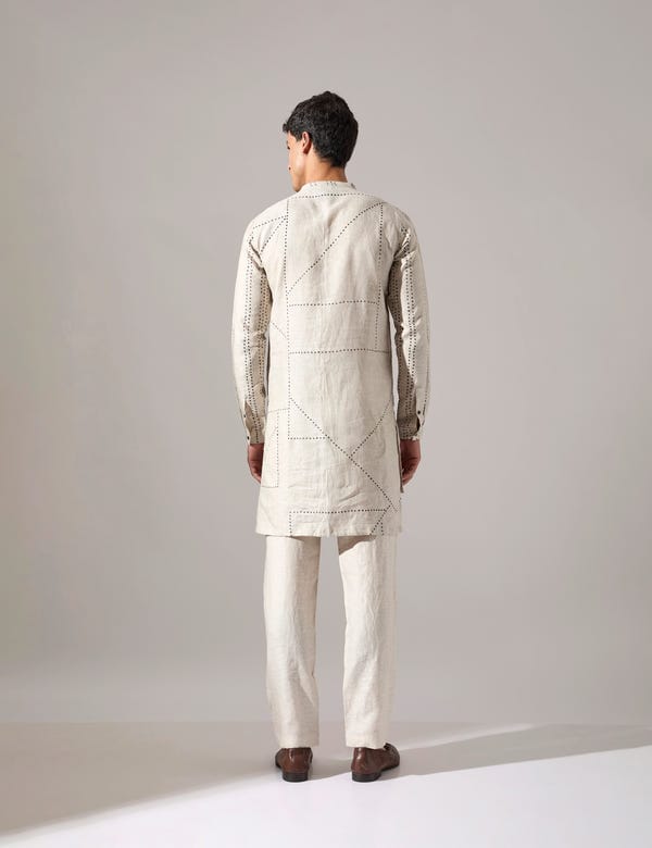 SON OF A NOBLE - SNOB — Caivs Riplee Kurta set - Ivory