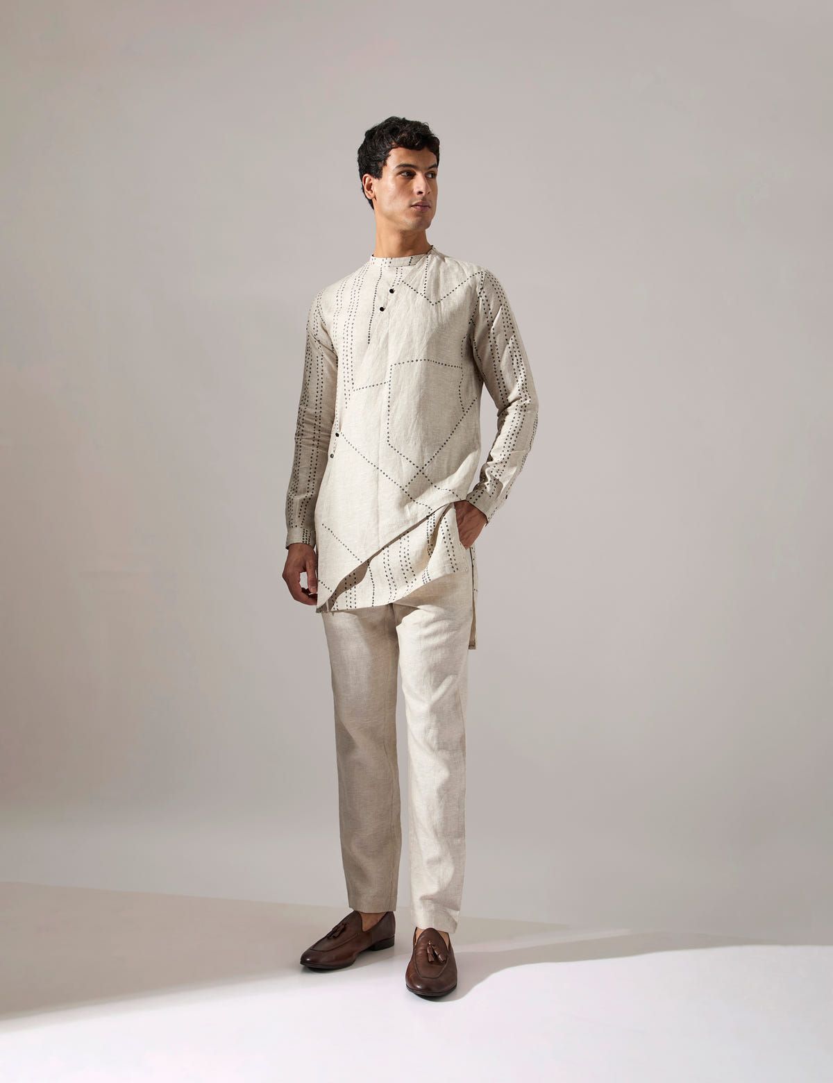 Caivs Riplee Kurta set - Ivory - image 5