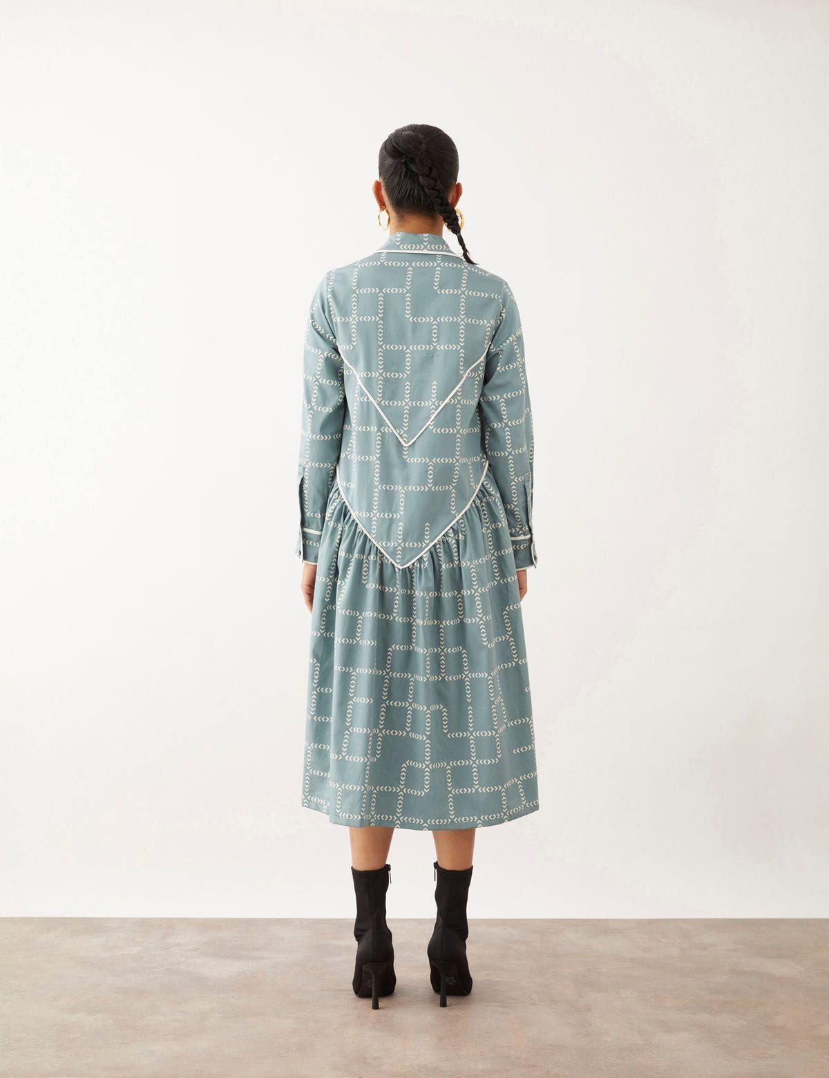 NESSA DRESS - SMOKE - image 3