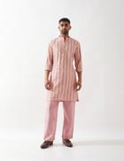 TISON CATKIN KURTA SET - PINK view 1