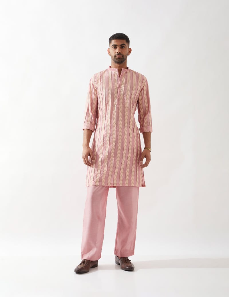 TISON CATKIN KURTA SET - PINK