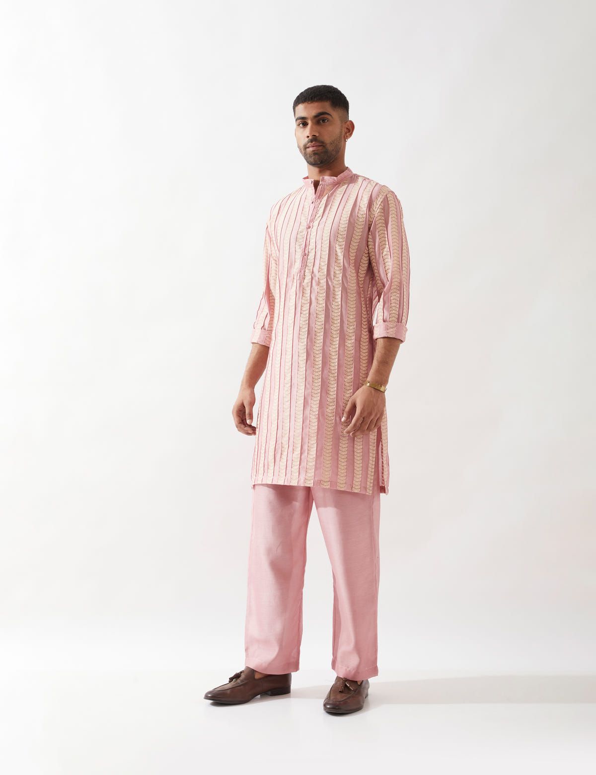 TISON CATKIN KURTA SET - PINK - image 3