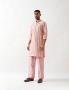 TISON CATKIN KURTA SET - PINK view 3