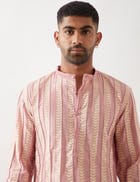 TISON CATKIN KURTA SET - PINK view 6