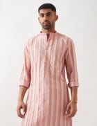 TISON CATKIN KURTA SET - PINK view 7