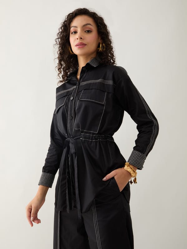 SON OF A NOBLE - SNOB — SAFA SHIRT - BLACK