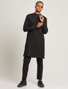 HISAR KURTA - BLACK view 5