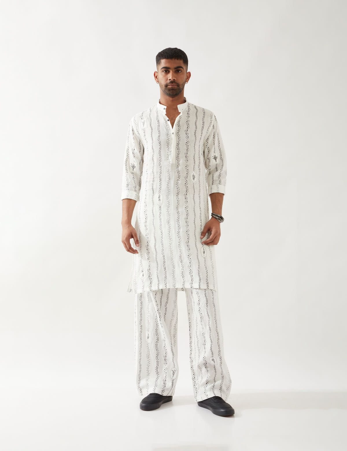 KEVIN VINE KURTA SET - WHITE - image 1