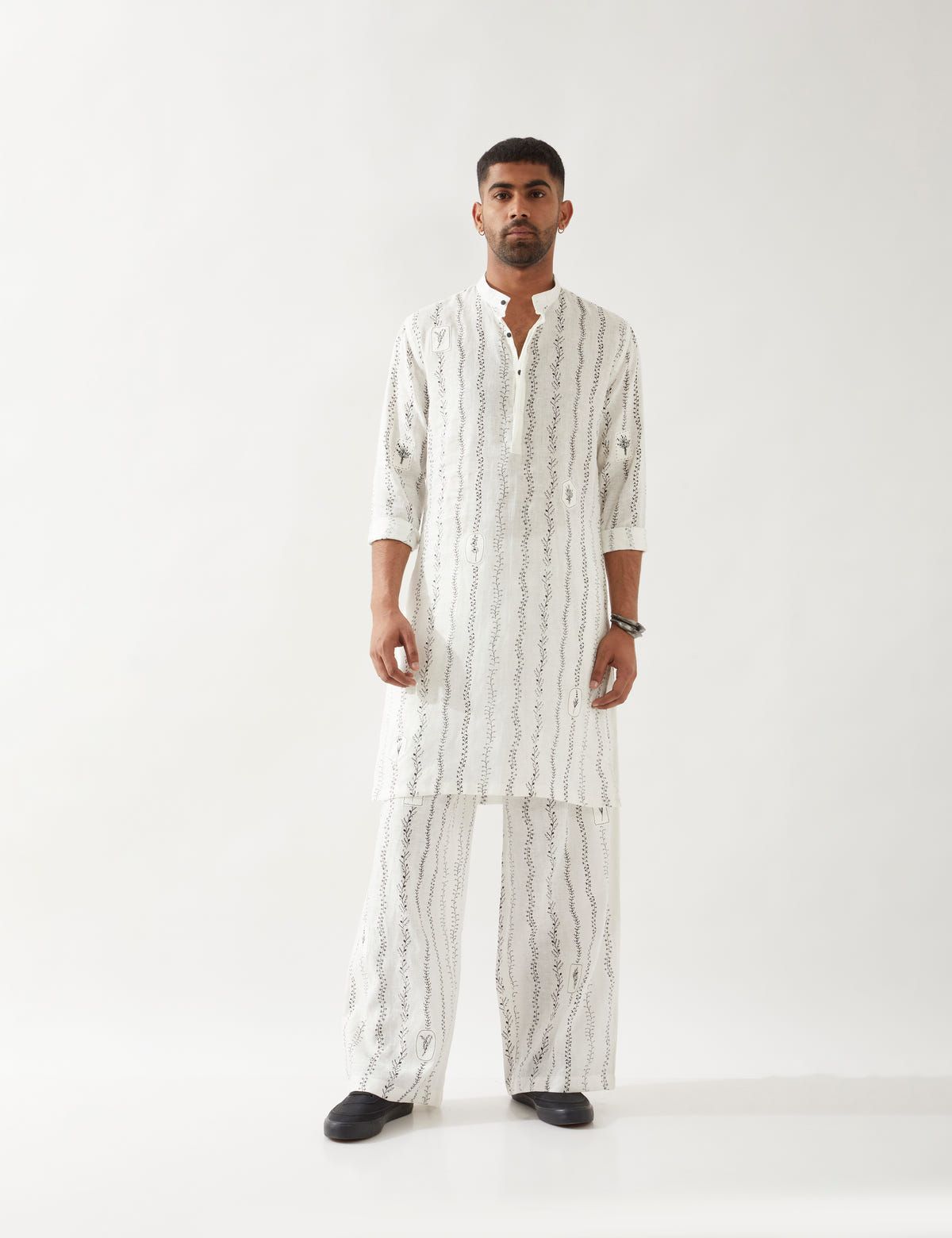 KEVIN VINE KURTA SET - WHITE - image 4