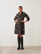 LISA DRESS - BLACK TOPO view 1