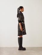 LISA DRESS - BLACK TOPO view 3