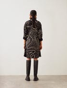 LISA DRESS - BLACK TOPO view 4