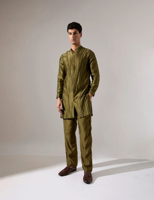 SON OF A NOBLE - SNOB — Hayden Kurta Set - Olive