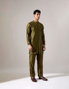 Hayden Kurta Set - Olive view 3