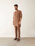 BAB SHIRT SET - BROWN view 3