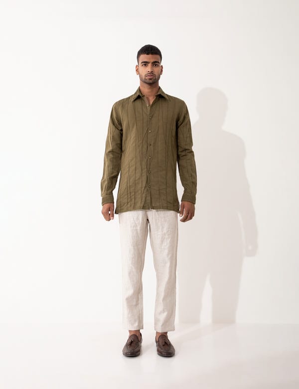 SON OF A NOBLE - SNOB — KENSHI SHIRT SET - BROWN