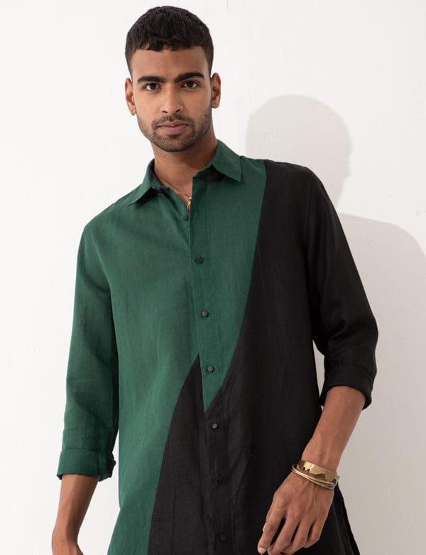 SON OF A NOBLE - SNOB — BROCK SHIRT - GREEN