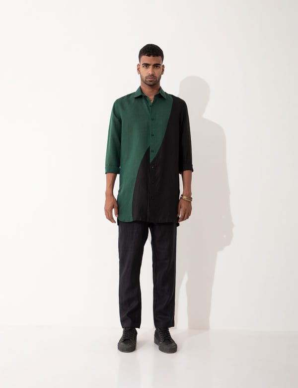 SON OF A NOBLE - SNOB — BROCK SHIRT - GREEN