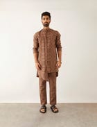 SIMO BALANCE KURTA SET - BROWN view 2
