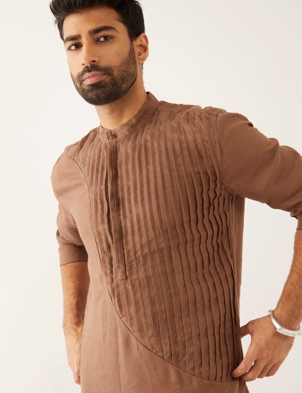 SON OF A NOBLE - SNOB — ROAN - KURTA - BROWN