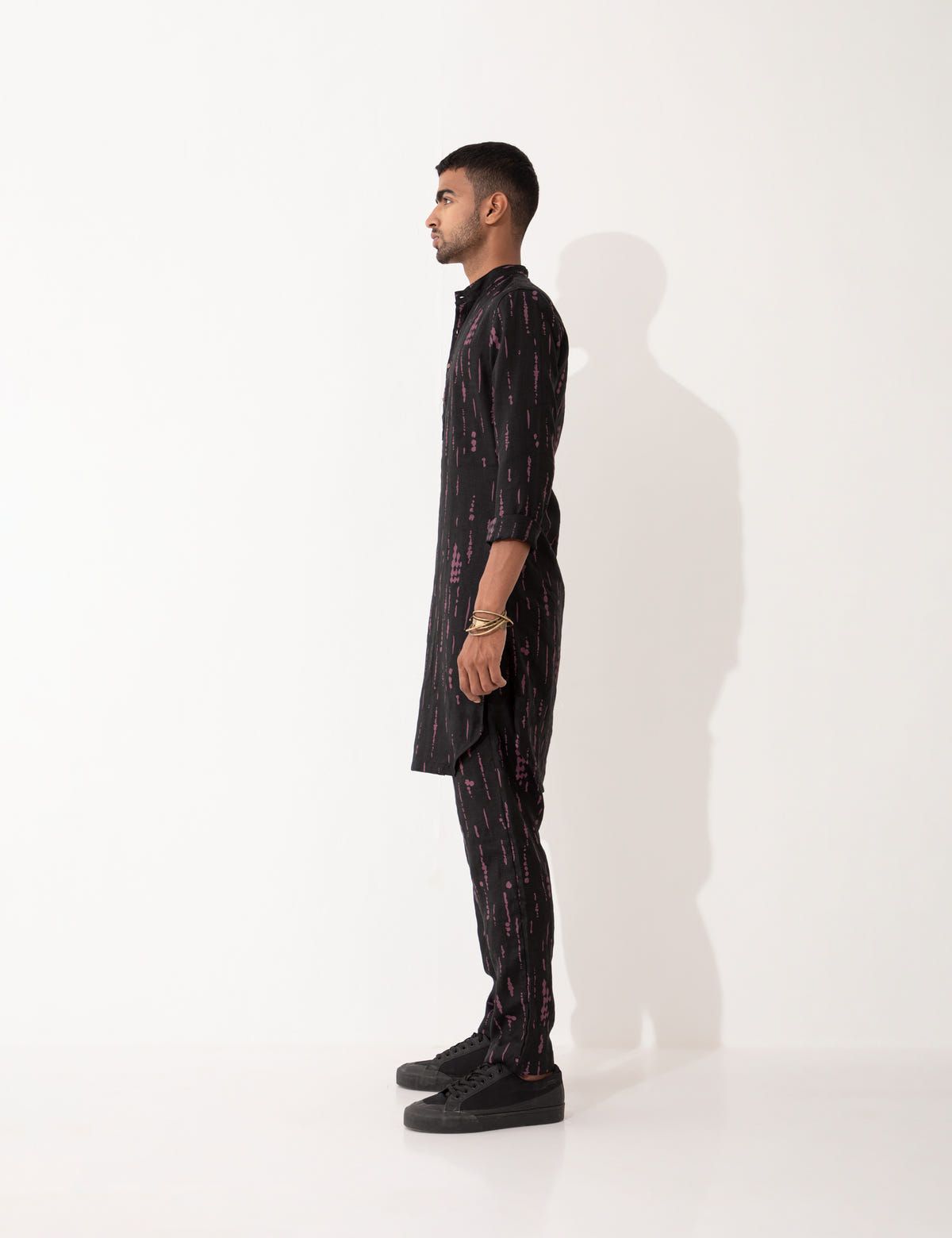 ZANDER BLOT KURTA SET- BLACK - image 4