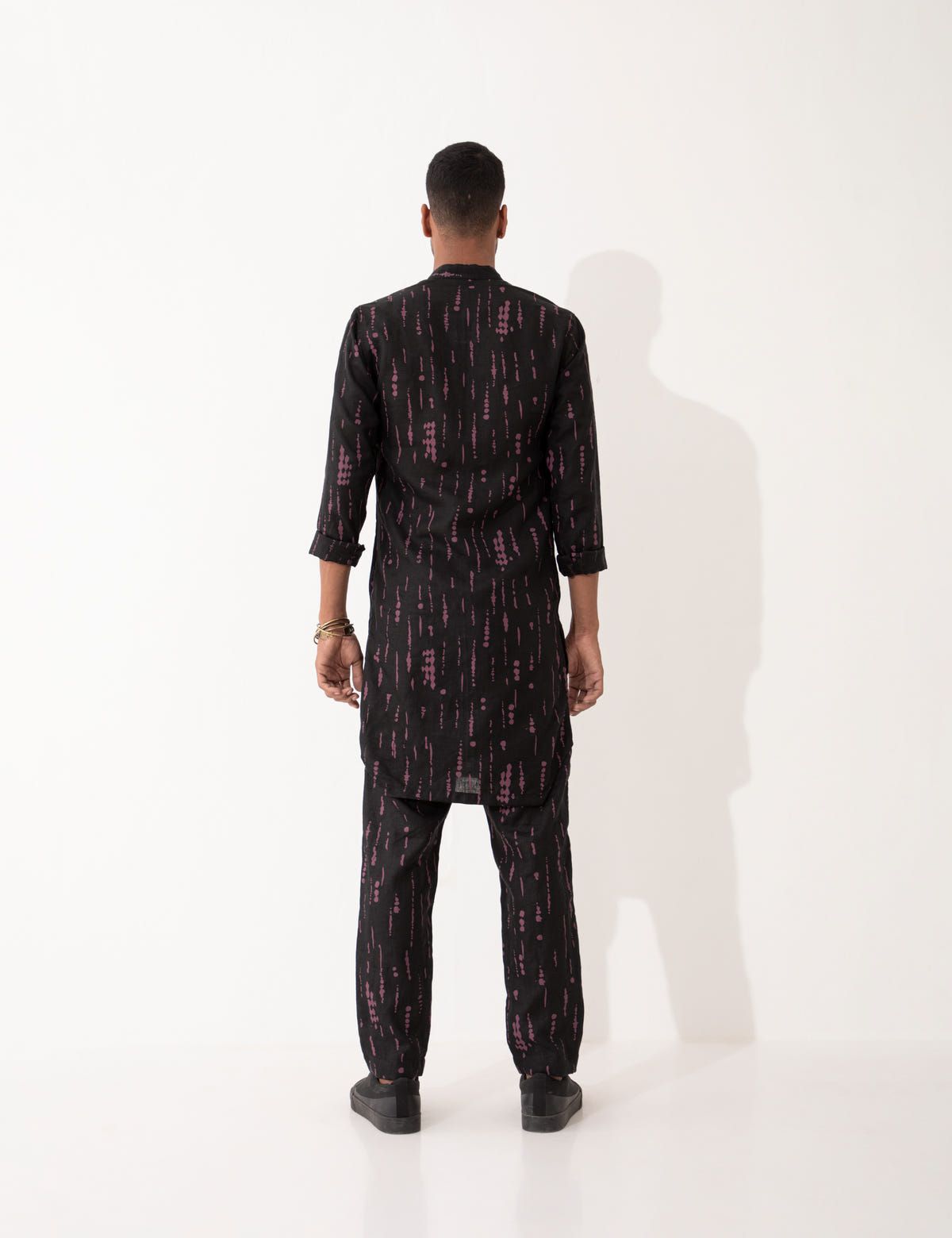 ZANDER BLOT KURTA SET- BLACK - image 5