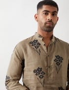 ZAYN FARM KURTA - OLIVE view 2