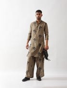 ZAYN FARM KURTA - OLIVE view 3